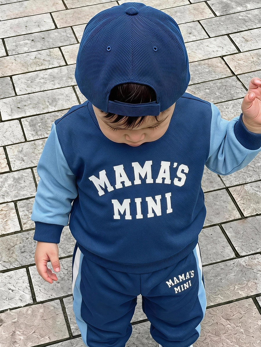 Infant Round Neck Casual Comfortable Set - Multicolor - View 1