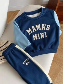 Infant Round Neck Casual Comfortable Set - Multicolor - View 5