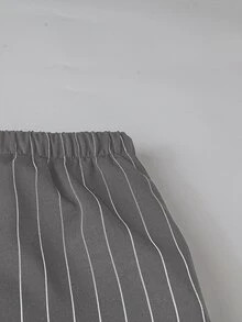 SHEIN LUNE 休閒梭織彈性腰寬鬆版型大尺碼女款長褲，秋冬款 - 彩色 - 查看 3