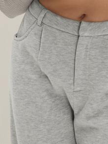 MUSEYN Celana Sweatpants Potongan Lurus Warna Abu-abu dari Jersey - Grey - View 6