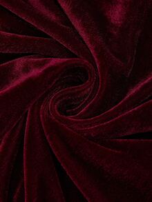 Sweetra Halloween Plus Size Women's Velvet Hooded Cape Coat With Frog Button Design Fall - Burgundy - View 2