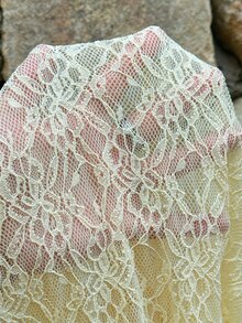 Aloruh Women's New Solid Yellow Lace Off Shoulder Ruffle Blouse, Suitable For Vacation, Beach, Sexy - Yellow - View 9