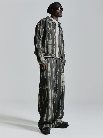 Musero Baggy Fit Denim Jean 2-Tone Denim Fly Front With Zipper Fastening Back Patch Pockets Co Ord Trousers Only Autum Winter Essentials