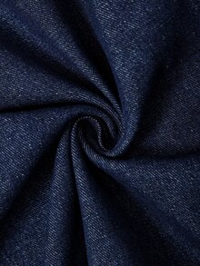 GlowEve Autumn Elegant Casual Vintage Cute Chic A Line Button Up Embroidered Flower Navy Blue Floral Daily Wear Denim Dress For Women Picnic - Dark Wash - View 9