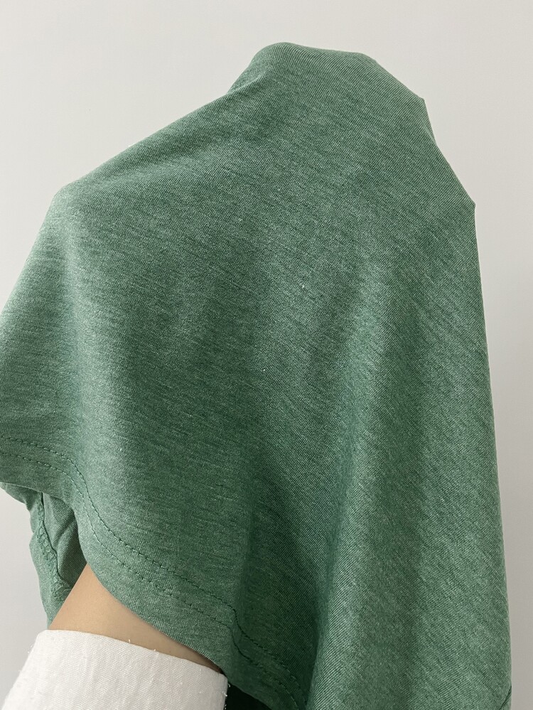 SHEIN LUNE Plus Fake Button Solid Color Tank Top - Green - View 6