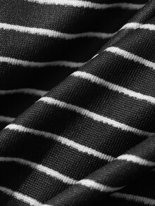 Livesso Summer Autumn Striped 3-Piece Set Cardigan Camisole Pants Women's Pajama Set - Black - View 11