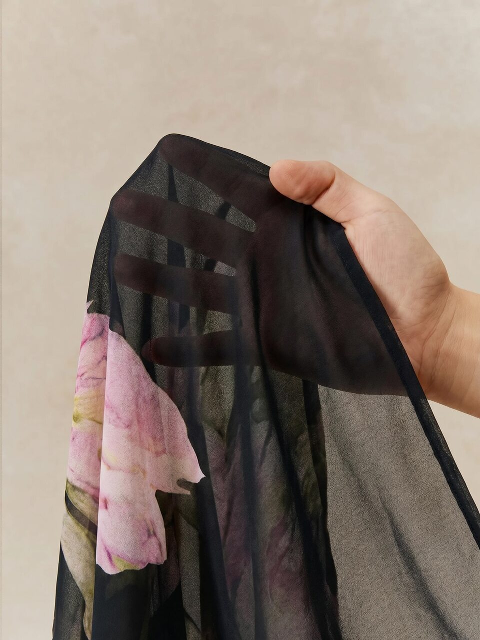Anewsta Spring/Summer New Elegant Fashion Floral Print Chiffon Long Sleeve Blouse For Women, Suitable For Outings, Parties, Holidays, Vacations And Professional Occasions