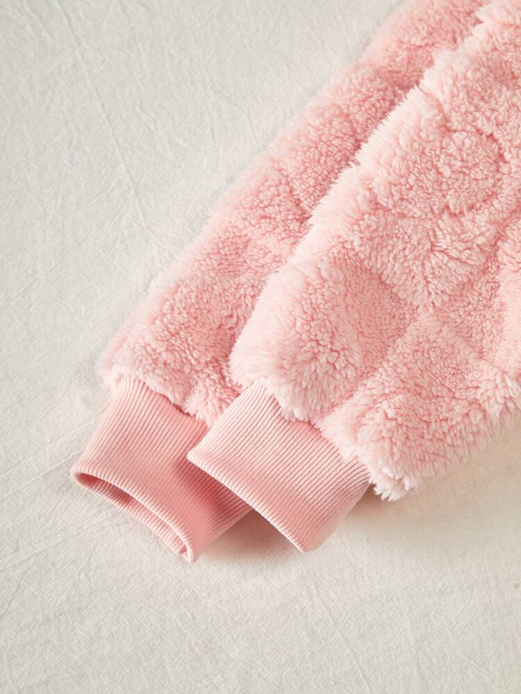 Young Girls Hoodie & Sweatshirt Co-Ords - Baby Pink - View 4