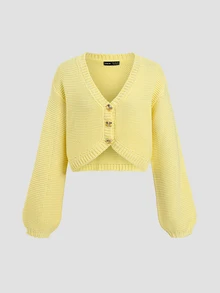 Sweetra Cardigan Wanita Warna Polos Kasual Serbaguna untuk Aktivitas Sehari-hari - MultiWarna - View 1