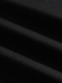 Manfinity Roghcode Men Plus Size Polo Shirts - Black - View 3