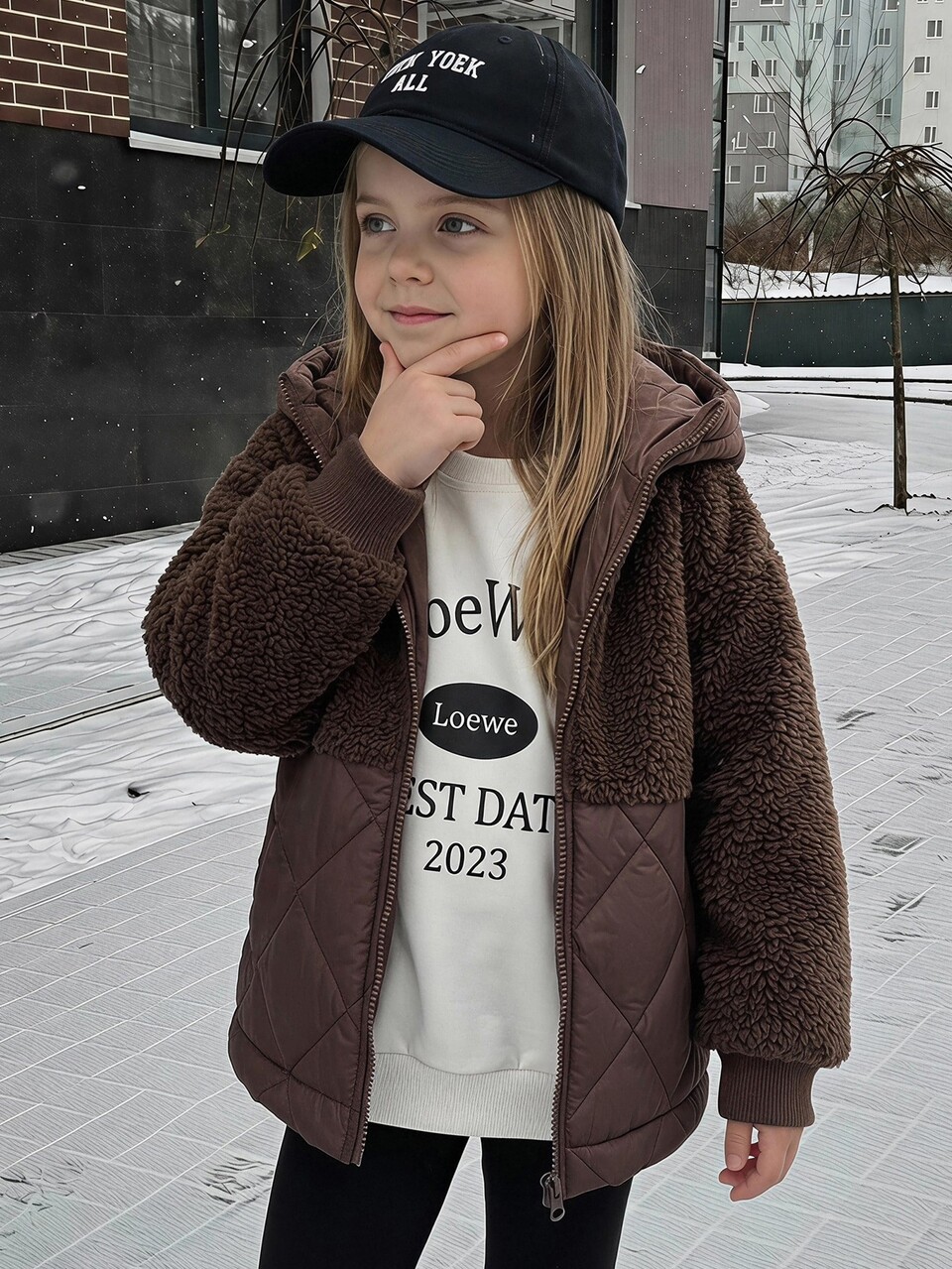 Young Girls Winter Casual Versatile Hooded Jacket Fall