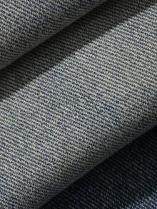 DAZY Spring/Autumn Loose Fit Curved Leg Washed Distressed Cat Whisker Faded Men's Jeans - Blue - View 8