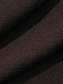 Dazy Plus Kaos Lengan Panjang Warna Polos dengan Leher Asimetris, Potongan Slim-Fit Elegan Warna Cokelat untuk Musim Semi, Musim Panas, dan Musim Gugur - Coklat - View 3