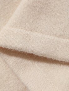 DAZY Cardigan Rajut Patchwork Kancing Renda Modis untuk Wanita, Cocok untuk Musim Gugur - Krem - View 9