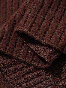 DAZY Women's Elegant Commute Solid Color Bell Sleeve Top And Skirt 2 Pieces Set Fall - Burgundy - View 10