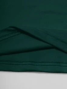 Zavorell Women's Solid Color Slim Fit Long Sleeve T-Shirt Fall Cloth For Women - Dark Green - View 5