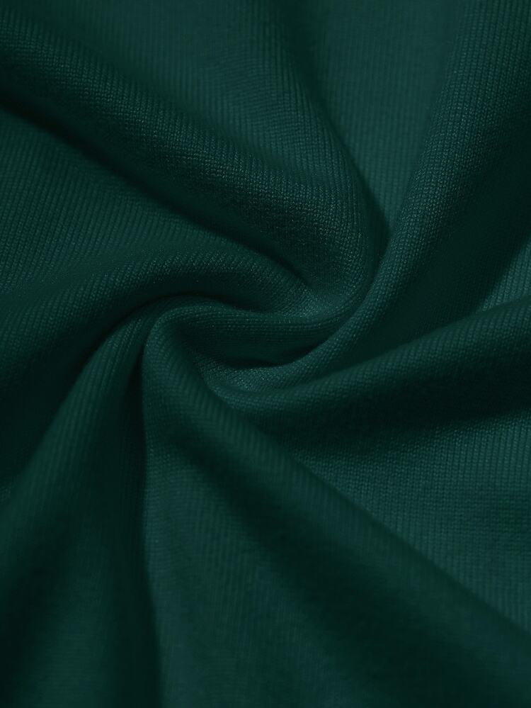 Zavorell Women's Solid Color Slim Fit Long Sleeve T-Shirt Fall Cloth For Women - Dark Green - View 6