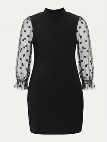 SHEIN Young Girls Dresses - Black - View 3