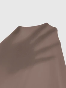 Zavorell Square Neck Ruched Side Crop Tee Fall Cloth For Women - Coffee Brown - View 7