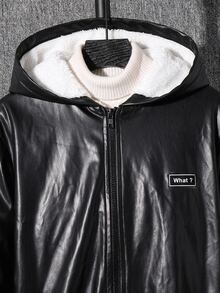 SHEIN Tween Boys Jackets - Black and White - View 3