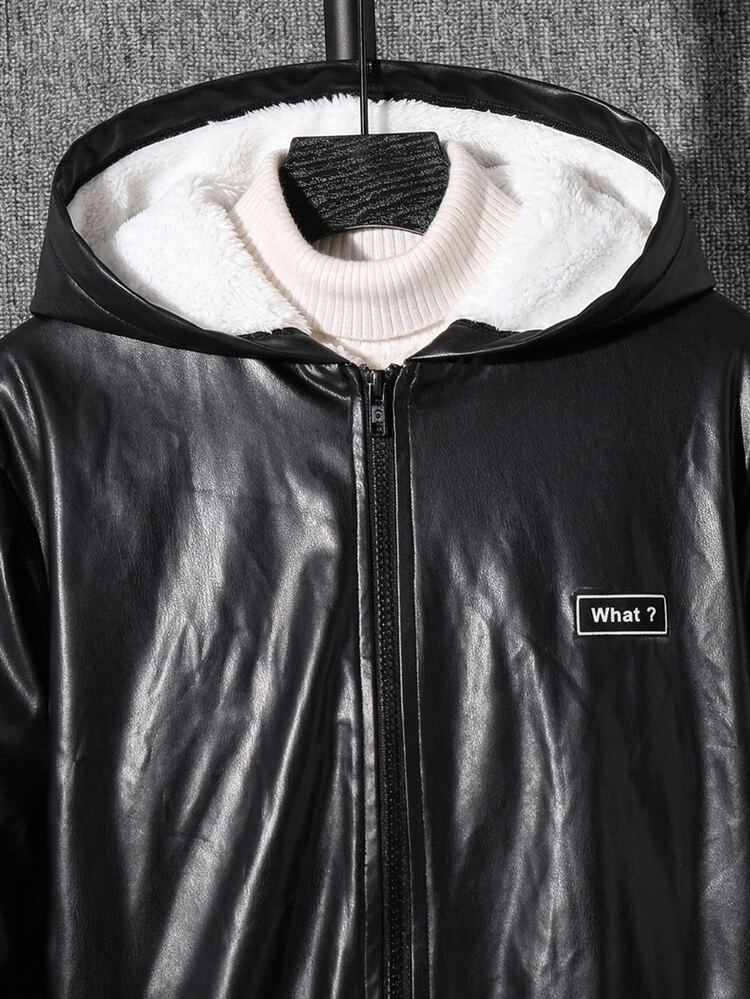 SHEIN Áo Jacket Con Trai - Đen và trắng - Xem 3