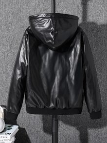 SHEIN Tween Boys Jackets - Black and White - View 2