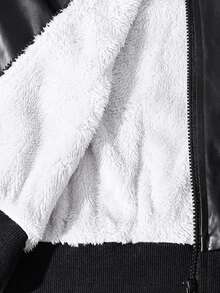 SHEIN Tween Boys Jackets - Black and White - View 7