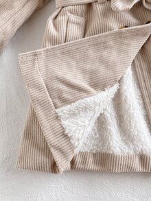 SHEIN Playful Pals Baby Girls Trench Coats - Apricot - View 4
