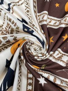 Collagica Collagica 新款蕾絲拼接寬鬆休閒可愛居家女款T恤，萬用百搭，棕色與奶油色，適合萬聖節、日常白天穿著，夏季款 - 黑色 - 查看 5