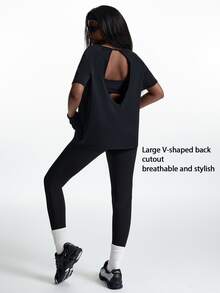 Innovista Innovista Women's Half Zip Long Sleeve UPF 40+ Sports Tank Top Gym Top Workout Top Running Top Yoga Top Sportswear Activewear Breathable Quick Dry High Stretch - Black - View 9