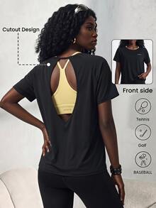 Innovista Innovista Women's Half Zip Long Sleeve UPF 40+ Sports Tank Top Gym Top Workout Top Running Top Yoga Top Sportswear Activewear Breathable Quick Dry High Stretch - Black - View 2