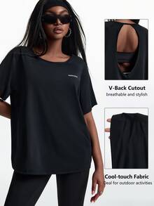 Innovista Innovista Women's Half Zip Long Sleeve UPF 40+ Sports Tank Top Gym Top Workout Top Running Top Yoga Top Sportswear Activewear Breathable Quick Dry High Stretch - Black - View 3