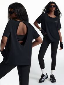 Innovista Innovista Women's Half Zip Long Sleeve UPF 40+ Sports Tank Top Gym Top Workout Top Running Top Yoga Top Sportswear Activewear Breathable Quick Dry High Stretch - Black - View 7
