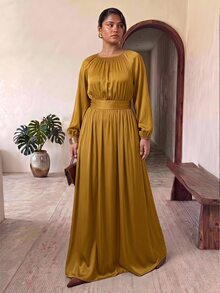 Truni Dress Ukuran Plus - Hijau - View 7