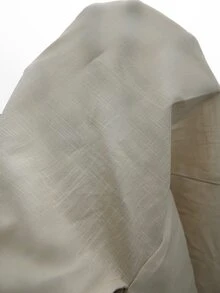 SHEIN Tall 女款百褶百搭時尚中長裙，適合日常穿著 - 杏色 - 查看 11