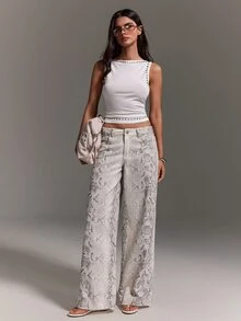 Athîral Denim 女款休閒百搭日常旅行牛仔褲，附口袋與鈕扣設計 - 彩色 - 查看 6