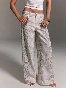 Athîral Denim 女款休閒百搭日常旅行牛仔褲，附口袋與鈕扣設計 - 彩色 - 查看 7