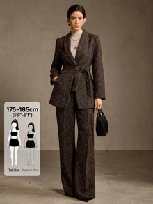 MOTF PREMIUM WOOL PRESS CREASE SUIT PANTS - Coffee Brown - View 2