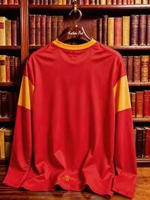 Manfinity HARRY POTTER X SHEIN 男士拼色休閒百搭日常長袖T恤 - 彩色 - 查看 2