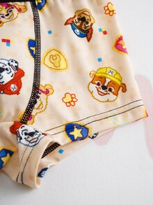 SHEIN | PAW Patrol 男童卡通印花撞色滚边平角内裤 - 彩色 - 查看 7