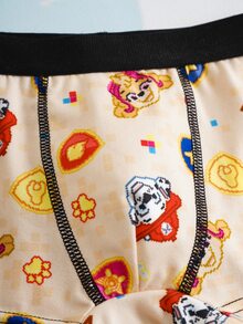 SHEIN | PAW Patrol 男童卡通印花撞色滚边平角内裤 - 彩色 - 查看 5
