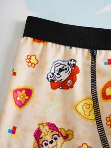 SHEIN | PAW Patrol 男童卡通印花撞色滚边平角内裤 - 彩色 - 查看 6