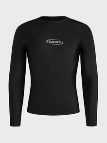 EASEVO Men's Plus Size Surf Swim Beach Sun Protection Sports Fitness Casual Top - Black - View 3