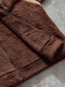 AXEPEAK Men's Colorblock Patchwork Hoodie & Pants Set - Brown - View 8