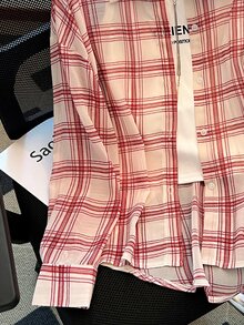 Resyla Women's Plaid Lightweight Casual Loose Shirt, Fashionable Sun Protection, Spring/Summer - Pink - View 4