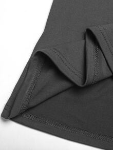 SHEIN 青少年女孩黑白灰 3 件組 T 恤套裝，休閒日常百搭百搭款 - 彩色 - 查看 4