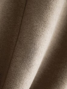 Core Aspect Men's Vintage Versatile Button Pocket Lapel Overcoat - Camel - View 5