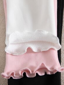 SHEIN 3pcs/Set Baby Girl 0-3 Years Old French Style New Minimalist Leggings,  Comfortable Minimalist And Sweet Style, All-Match And Versatile Fall Clothes - Multicolor - View 7
