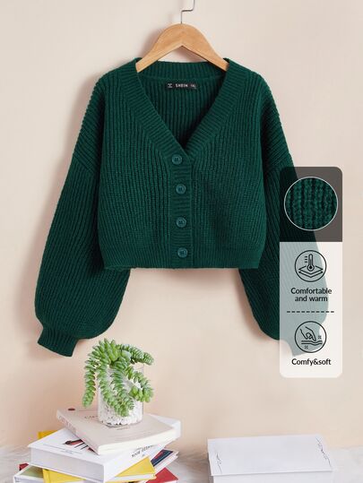 SHEIN Essnce Plus Drop Shoulder Cardigan, Winter Fall Fall/Winter
