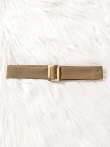 Elladie kids 女童简约双排扣中长款系带风衣，适合春秋季的年轻女孩时尚风衣 - 卡其色 - 查看 5